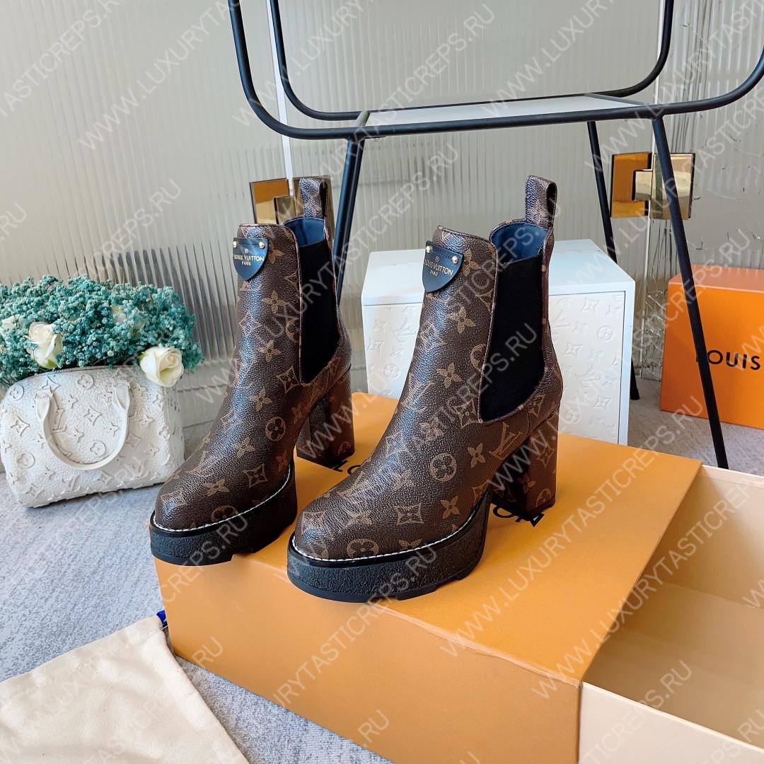 l**is V*t*n beaubourg platform ankle boots brown 1a8qck