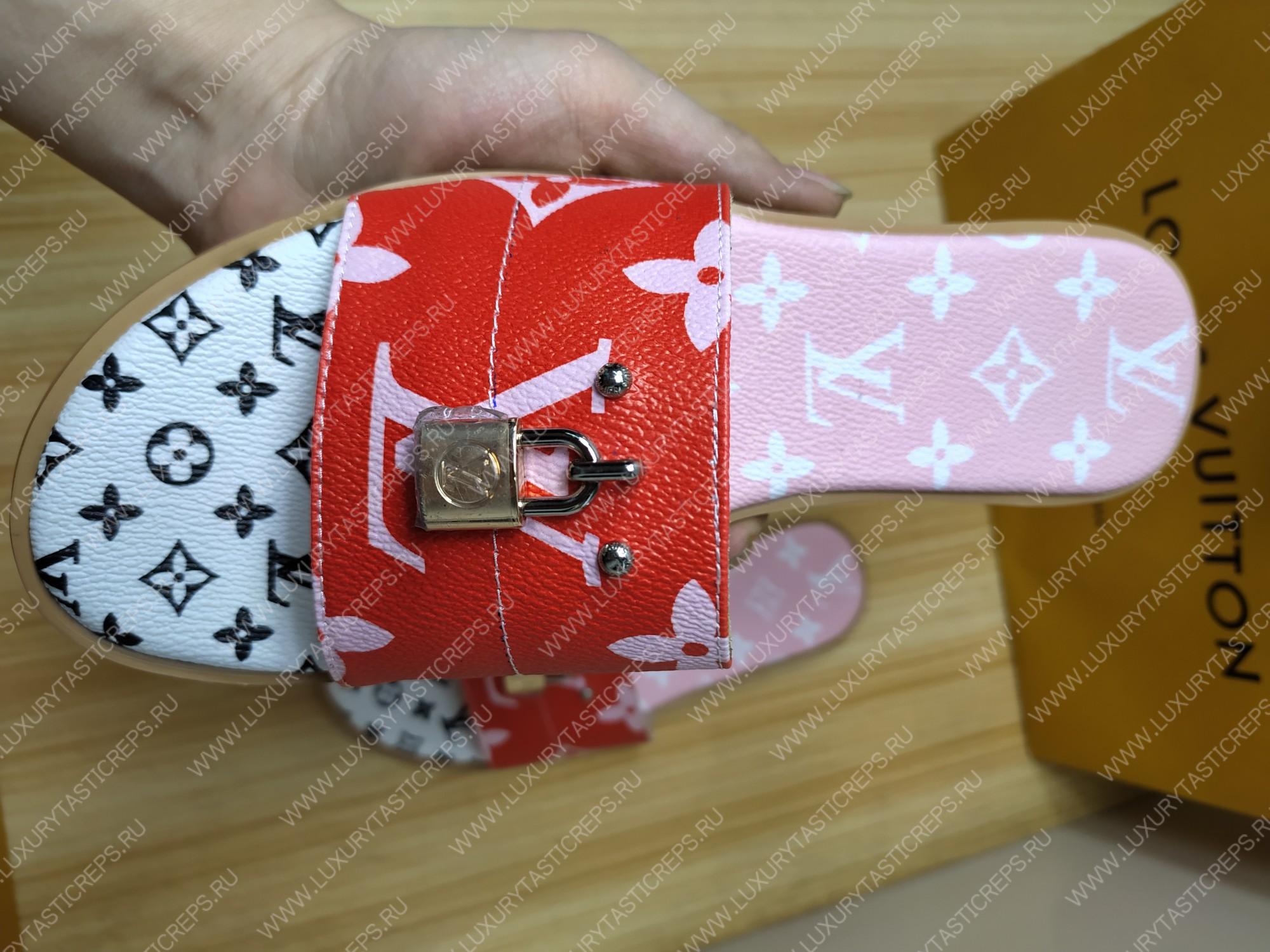 l**is V*t*n mule plate lock it white and red 1a64mn