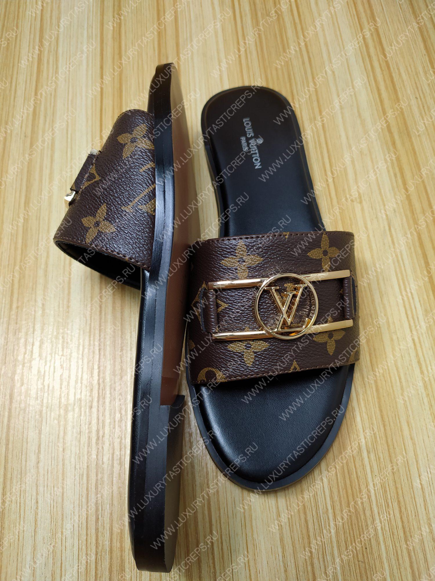 l**is V*t*n lock it flat mule cocoa brown 1a64mm