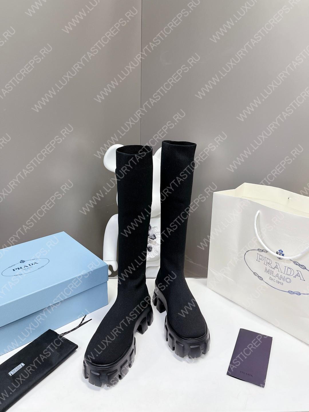 Pra*a monolith knit boots black 1w116n