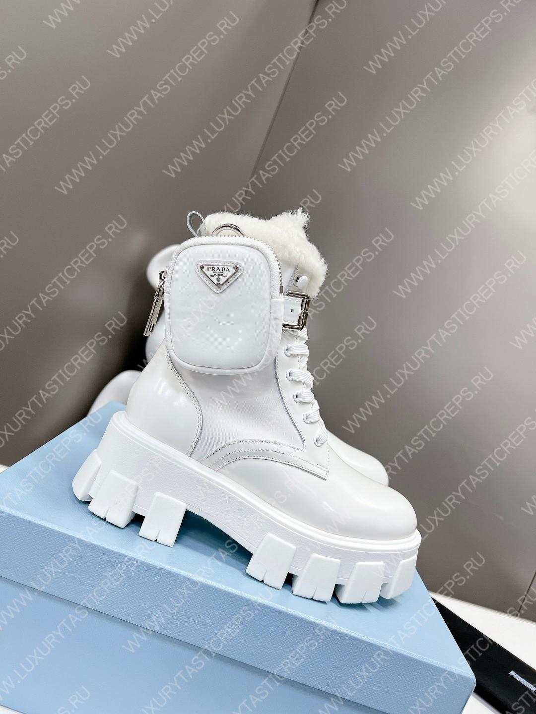 Pra*a monolith boots with pouch white 1t255m