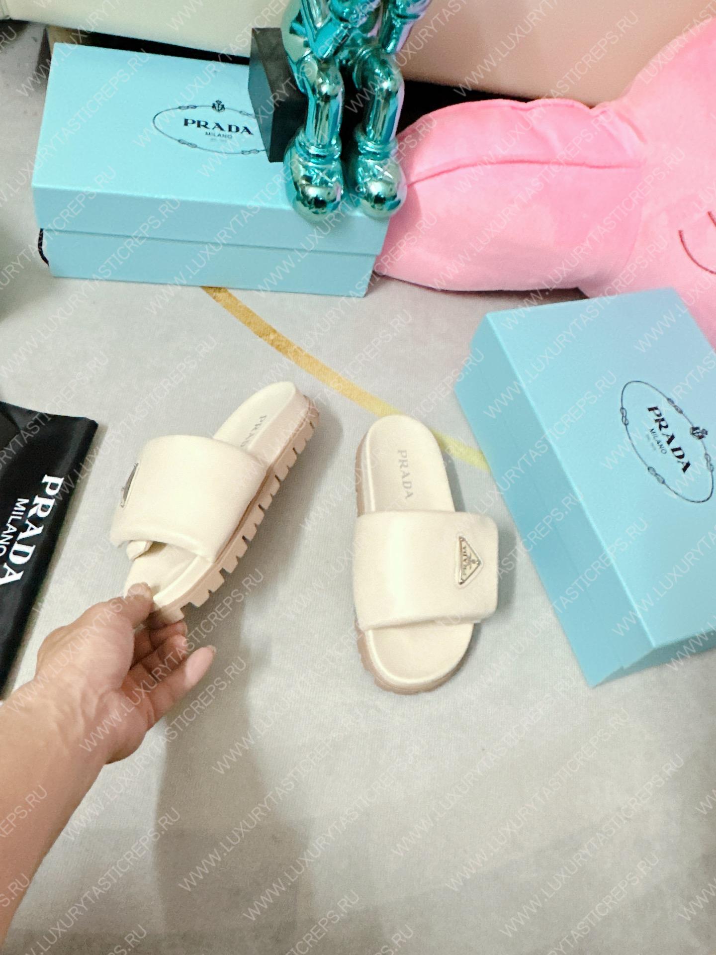 Pra*a soft padded slides off white 1xx648