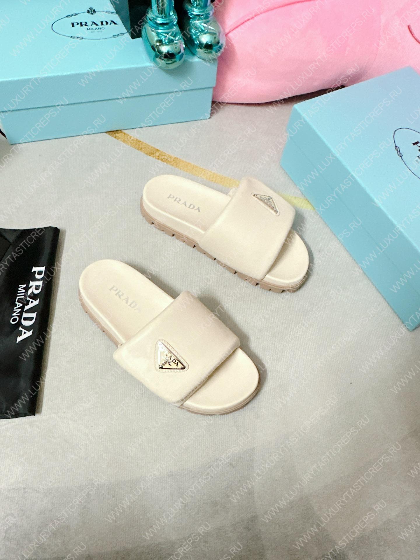 Pra*a soft padded slides off white 1xx648