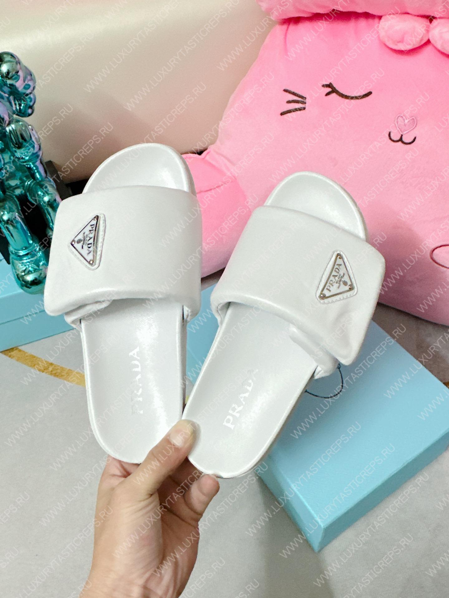 Pra*a soft padded slides white 1xx648