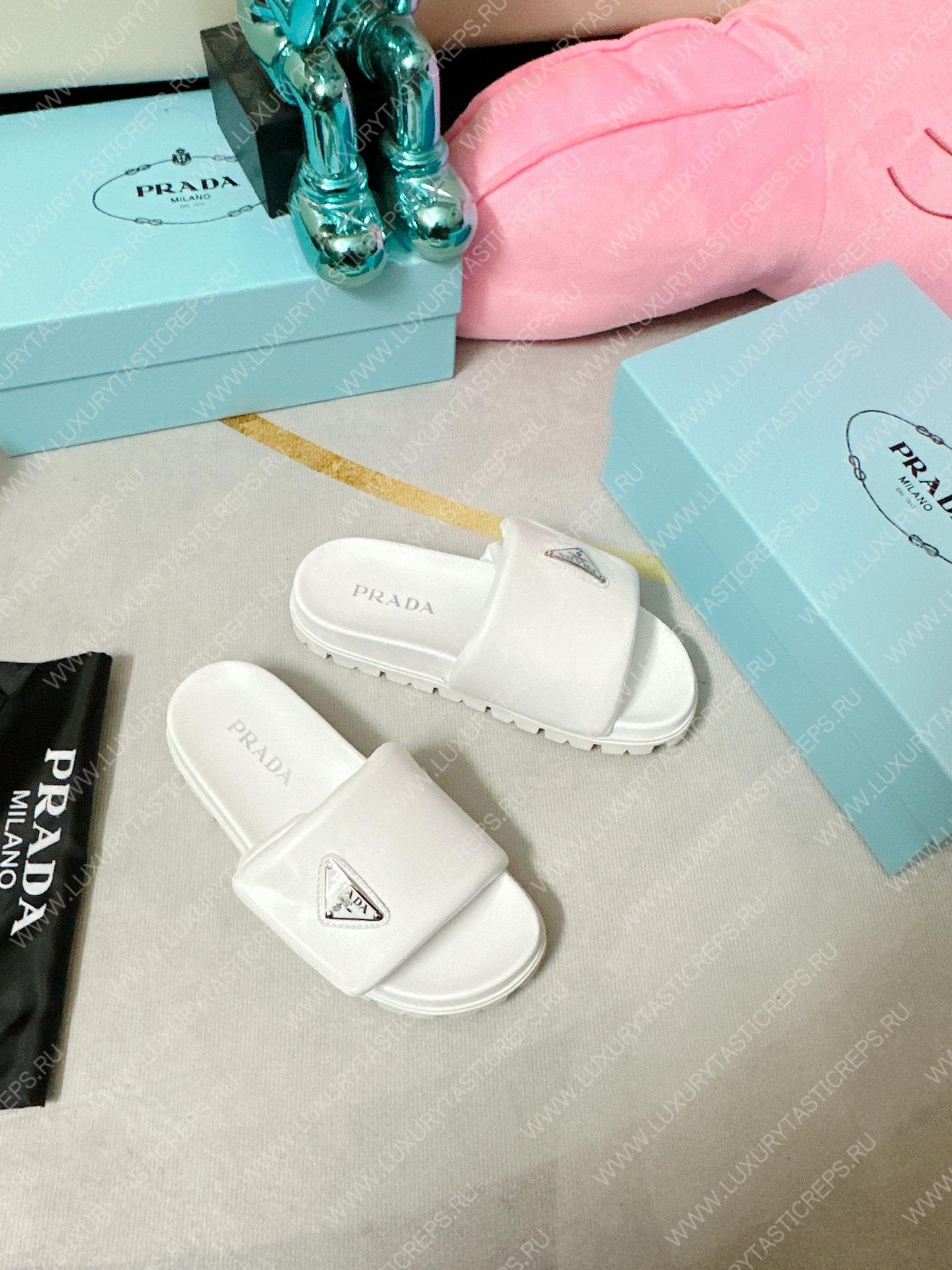 Pra*a soft padded slides white 1xx648