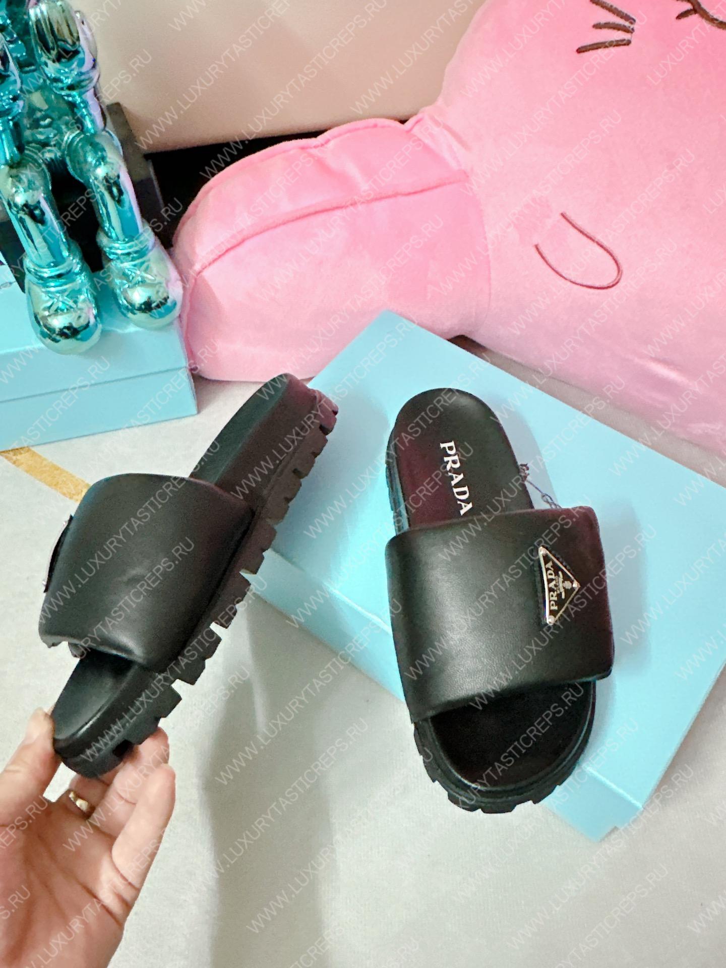 Pra*a soft padded slides black 1xx648