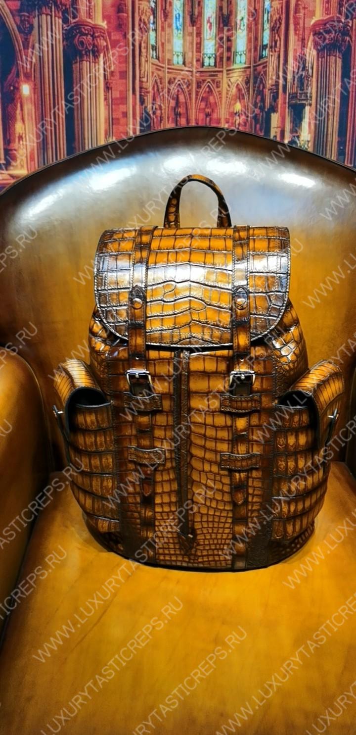 BERLUTI HORIZON BACKPACK BROWN 7D1457