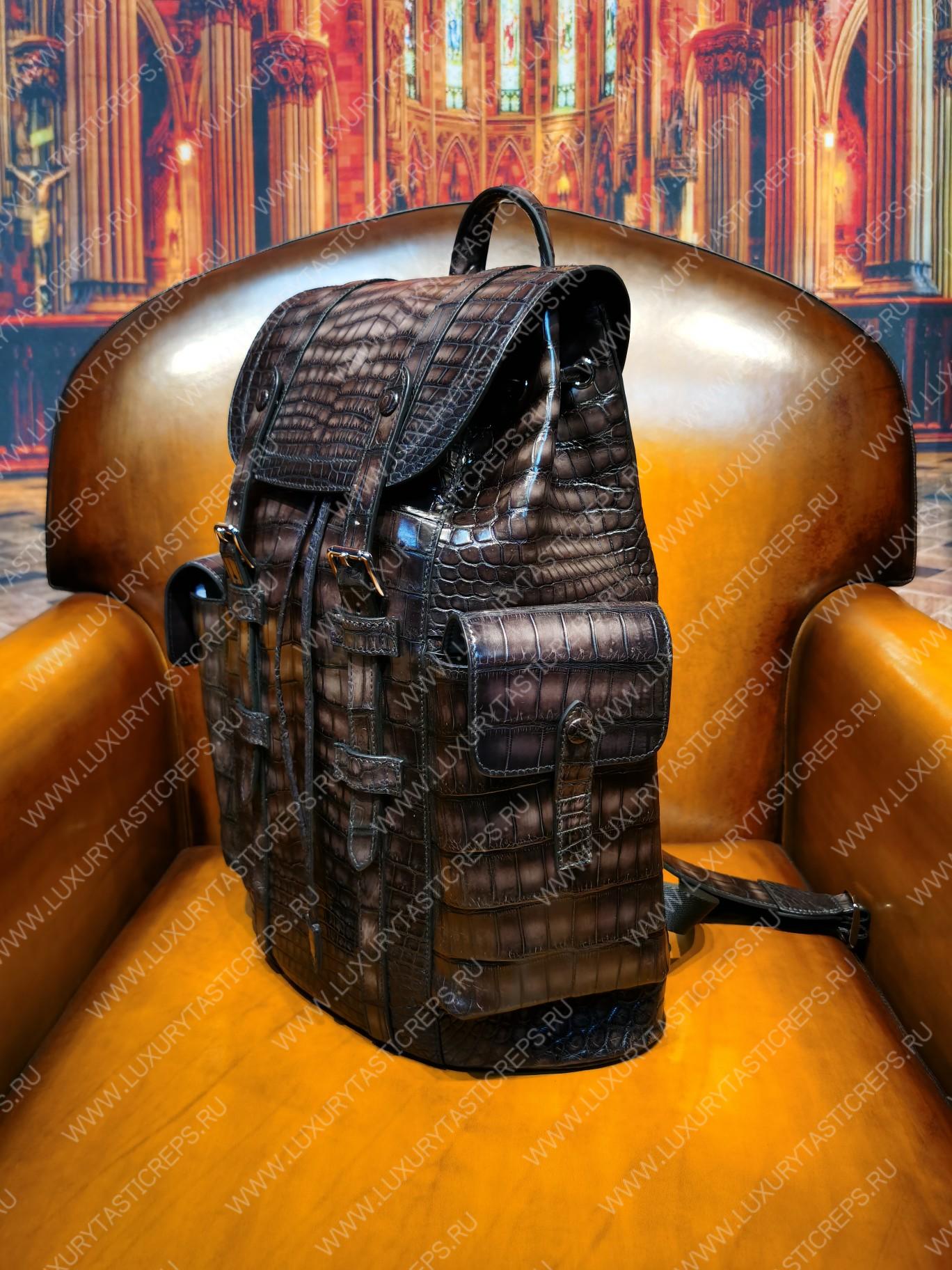 BERLUTI HORIZON BACKPACK BROWN 7D1457