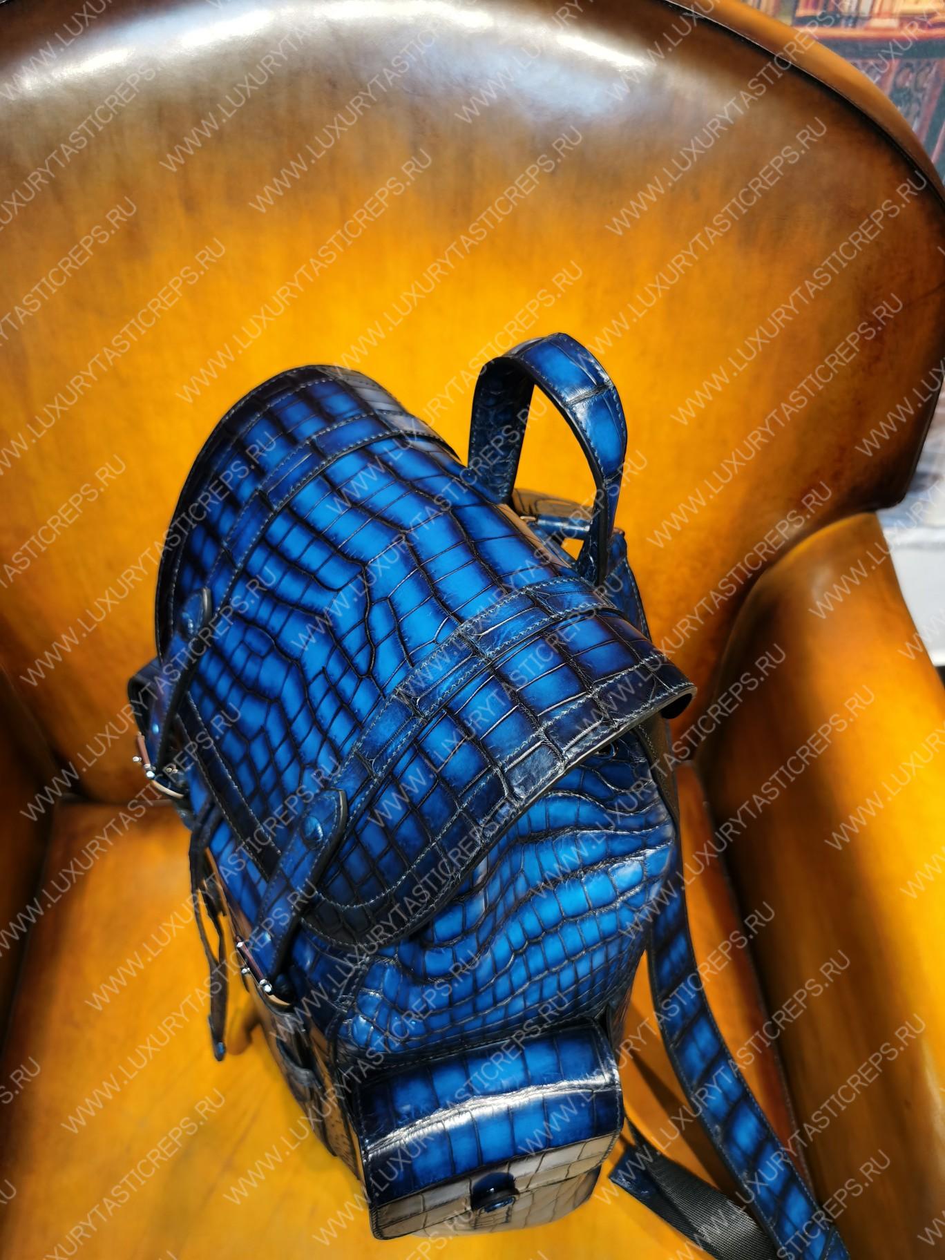 BERLUTI HORIZON BACKPACK BLUE 7D1457
