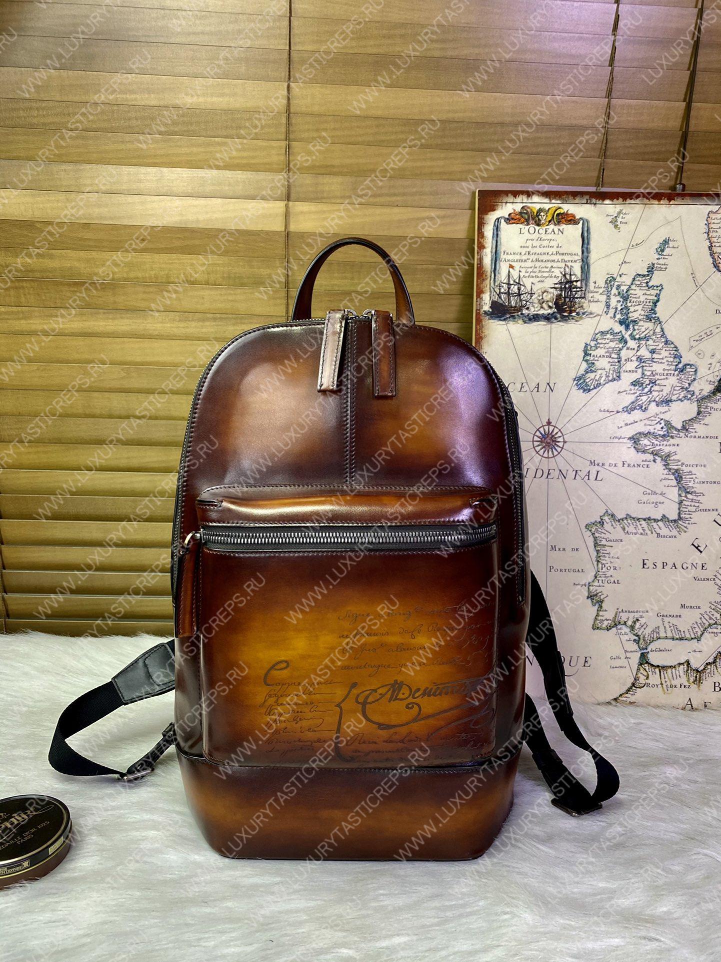 BERLUTI BACKPACK BROWN 7D3257