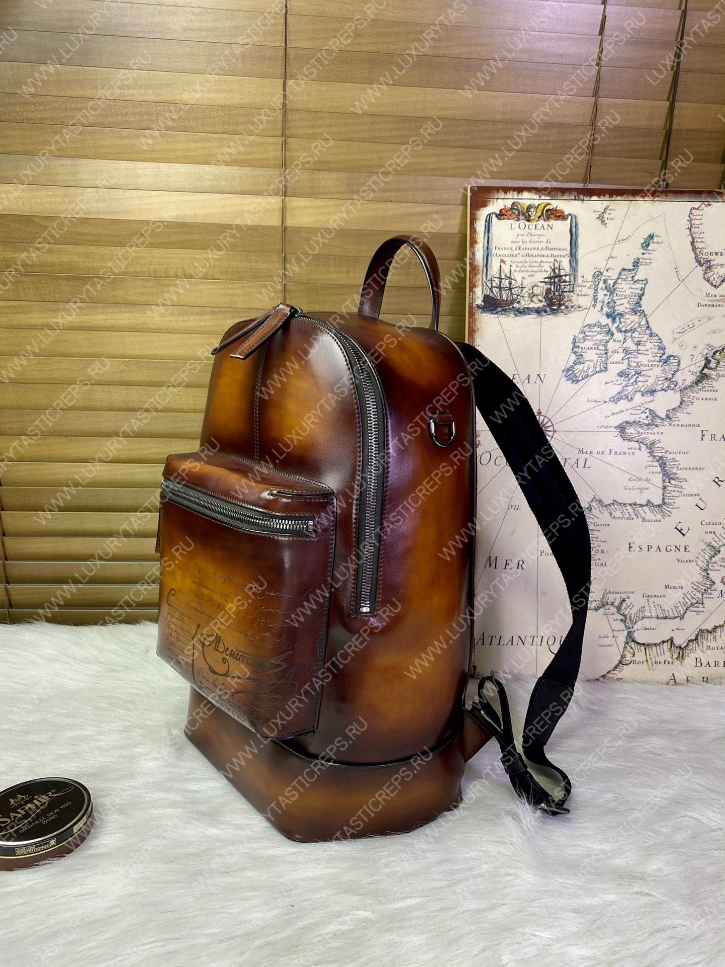 BERLUTI BACKPACK BROWN 7D3257