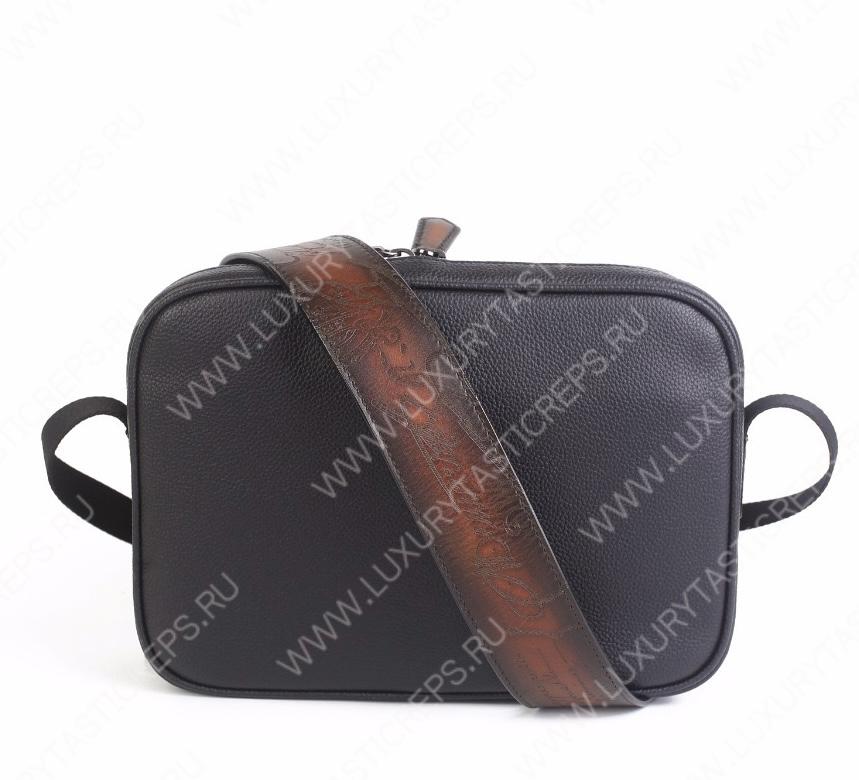 BERLUTI VENEZIA SCRITTO BACKPACK BROWN S5579-V2