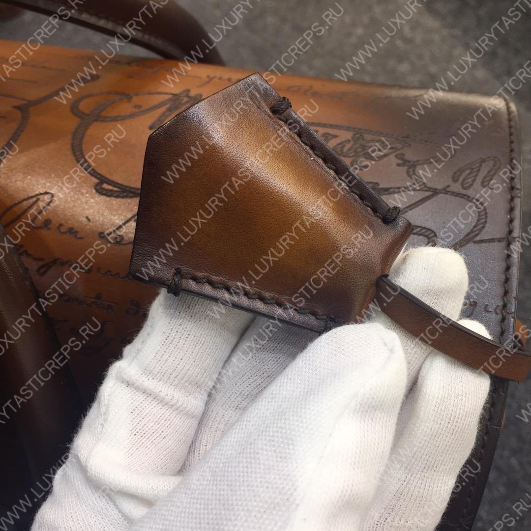 BERLUTI E’MIO LEATHER BRIEFCASE BROWN E_MIO_III-V1