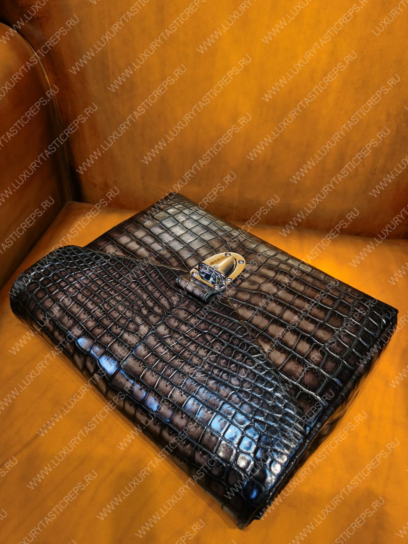 BERLUTI BRIEFCASE BROWN 654673