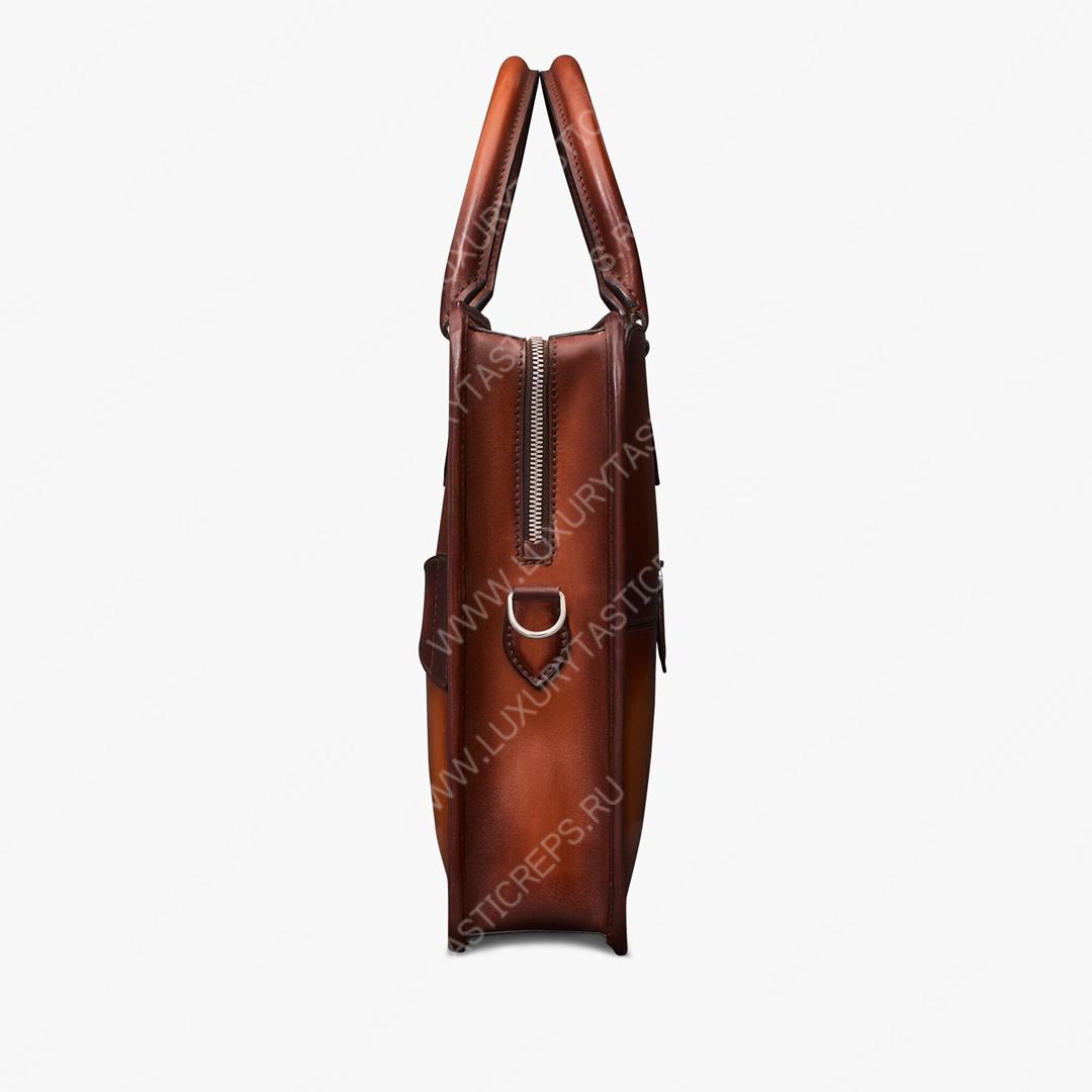 BERLUTI UN JOUR SCRITTO LEATHER BRIEFCASE CACAO INTENSO  1_JOUR_NEO-V84