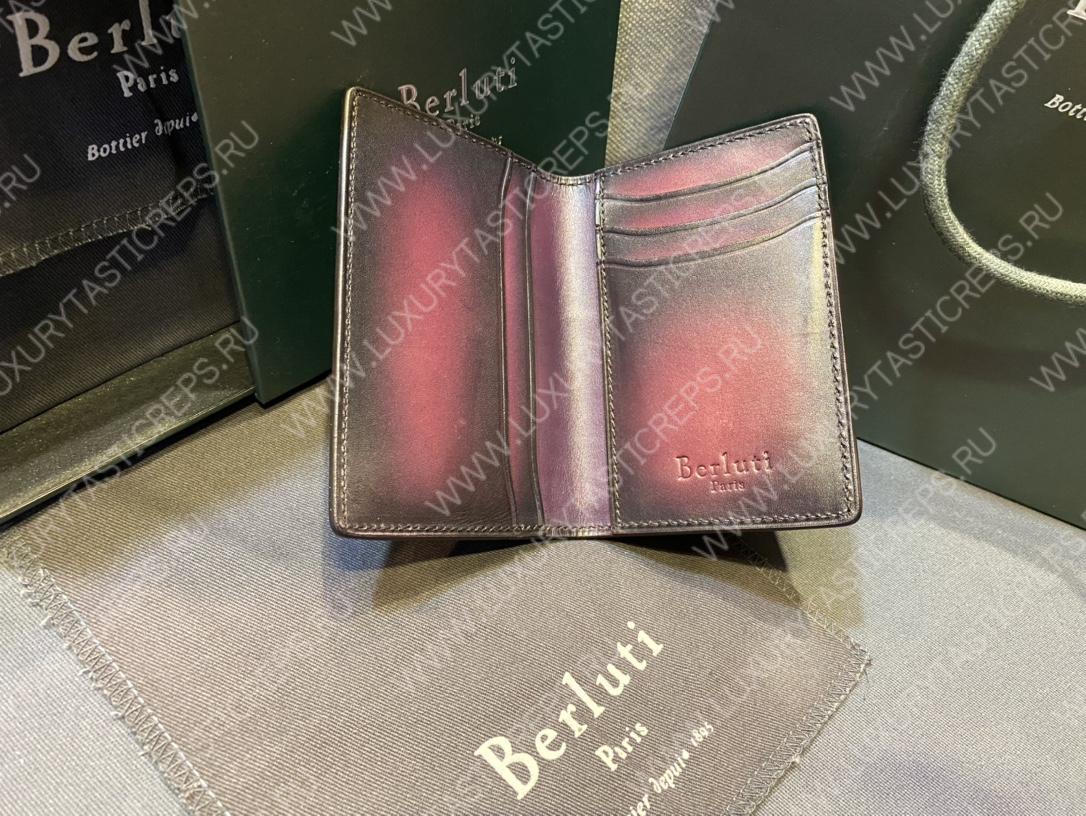 BERLUTI JAGUA LEATHER CARD HOLDER BURGUNDY JAGUA_NEO-JOUR-V1