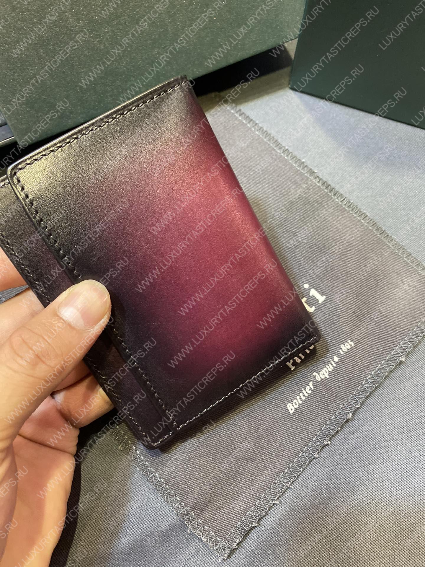 BERLUTI JAGUA LEATHER CARD HOLDER BURGUNDY JAGUA_NEO-JOUR-V1