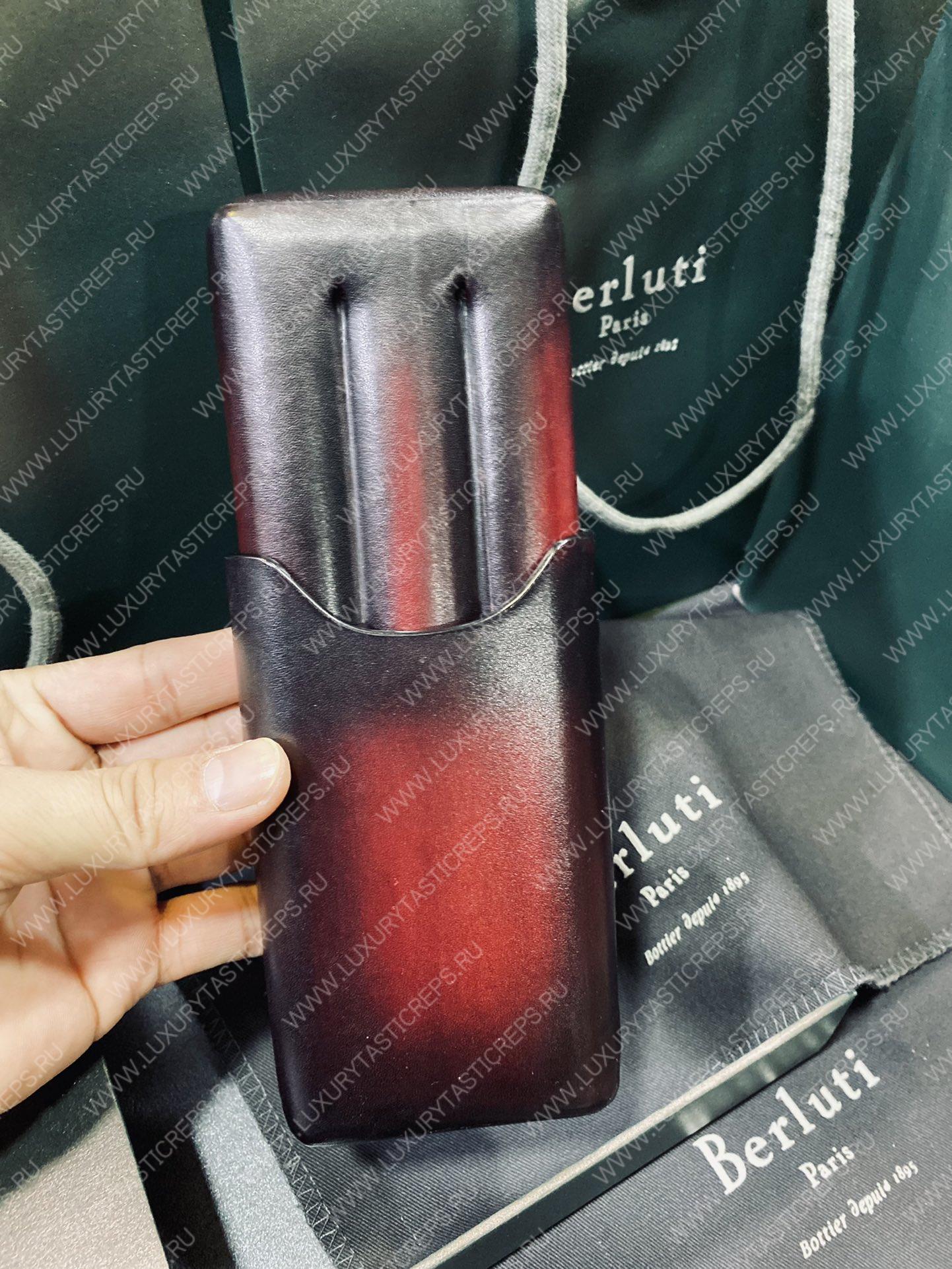 BERLUTI CIGAR CASE SCRITTO BLACK AND RED CIGAR_CASE_4_NEO-V2