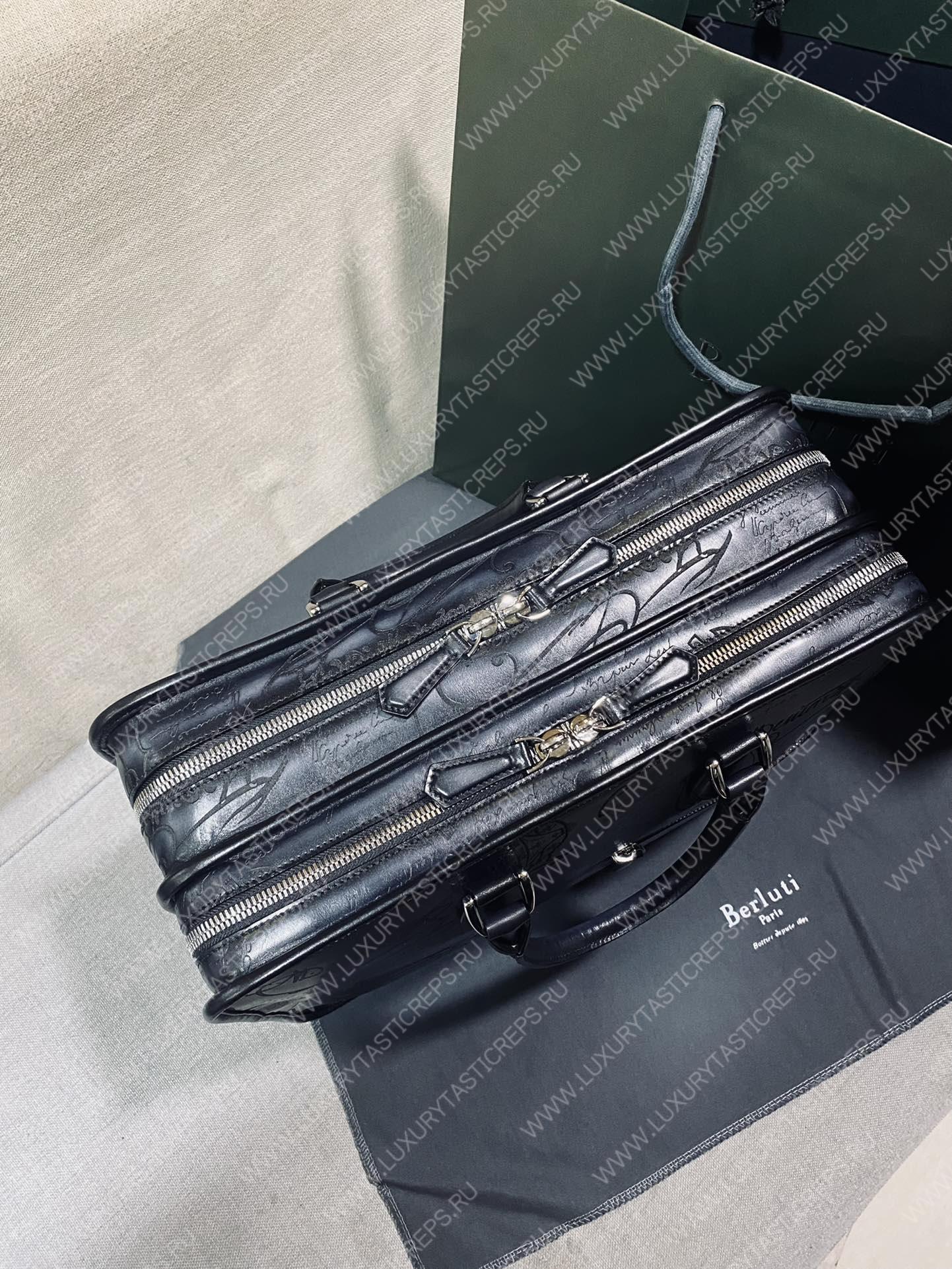 BERLUTI UN JOUR GULLIVER MESSENGER BLACK GREY 1_JOUR_GULLIVER_NEO-V2