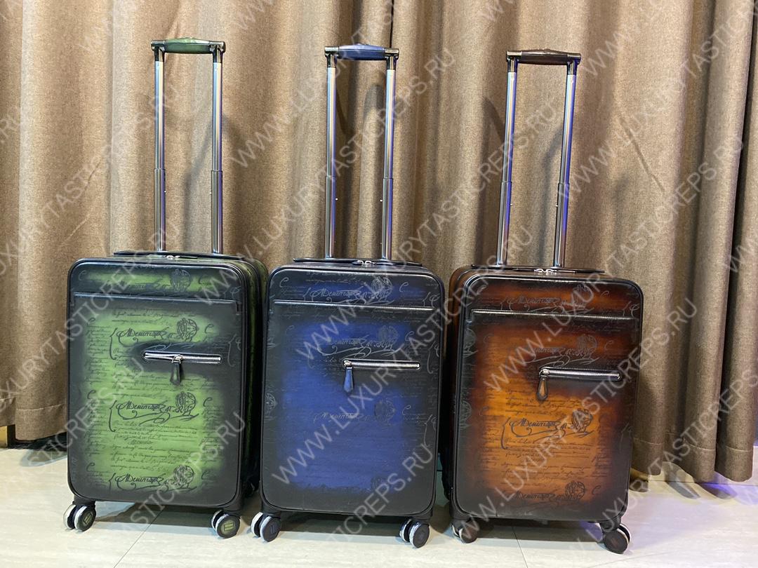BERLUTI FORMULA 1004 ROLLING SUITCASE BROWN 1004_II-SCRITTO