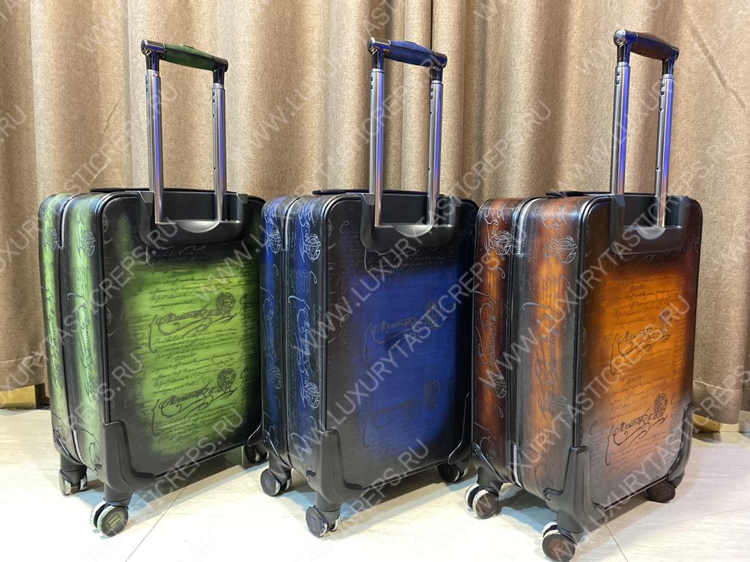 BERLUTI FORMULA 1004 ROLLING SUITCASE BROWN 1004_II-SCRITTO