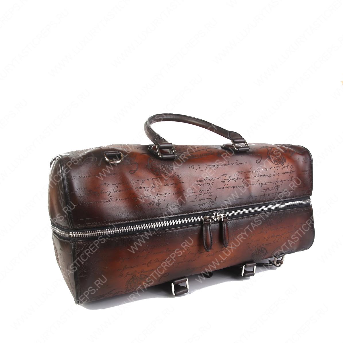 BERLUTI JOUR OFF TARVEL BAG BROWN NEO-V2