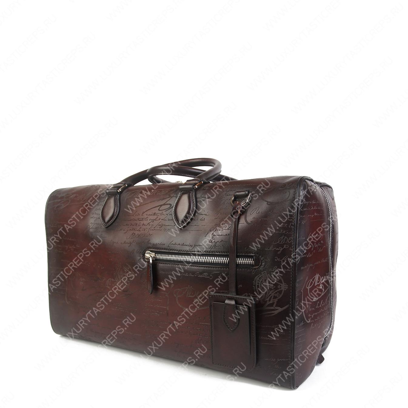 BERLUTI JOUR OFF TARVEL BAG BURGUNDY NEO-V2
