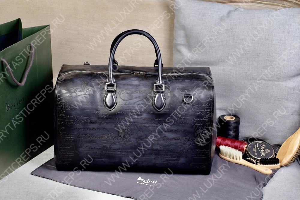 BERLUTI JOUR OFF MM TRAVEL BAG BLACK  JOUR_OFF_MM_NEO-V2