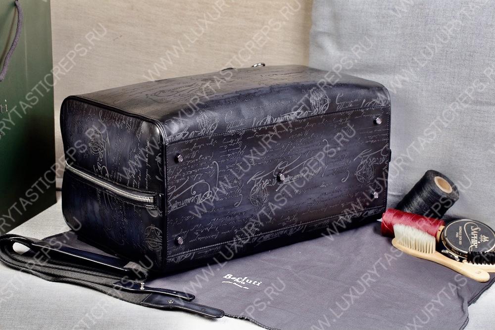 BERLUTI JOUR OFF MM TRAVEL BAG BLACK  JOUR_OFF_MM_NEO-V2